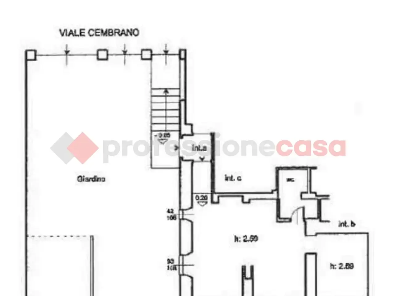 Magazzino in Viale Cembrano 57r, Genova, {3} - Planimetria 1