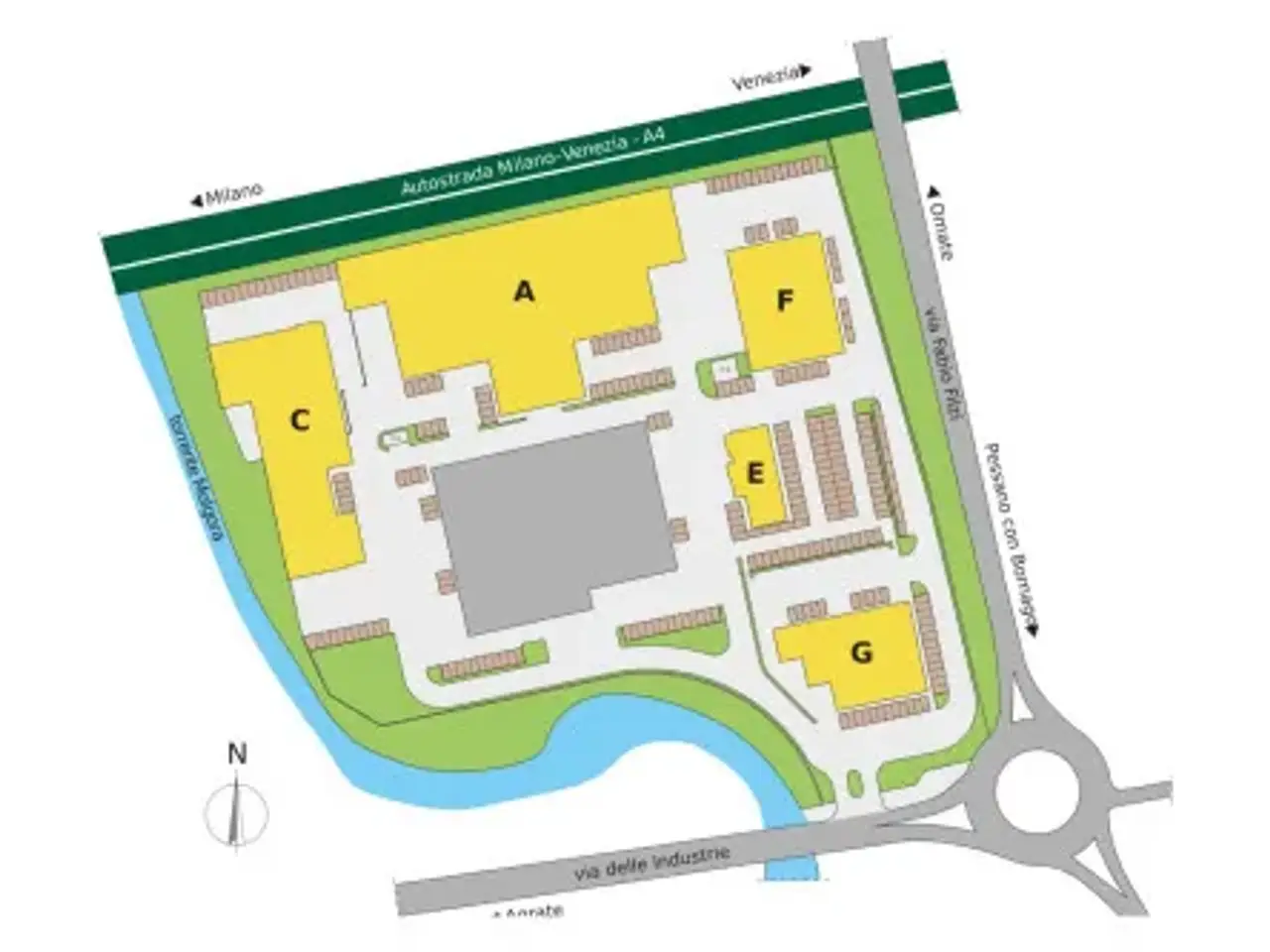 Ufficio in Viale dell'Industria, Caponago, {3} - Planimetria 1