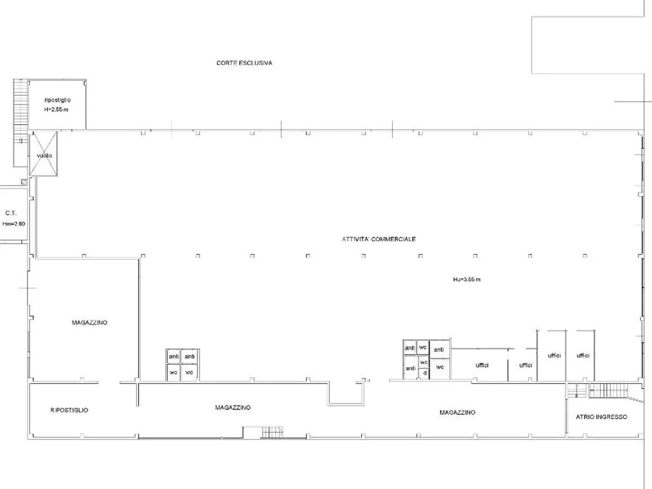Capannone in Via Emilia 100, Rimini, {3} - Planimetria 1