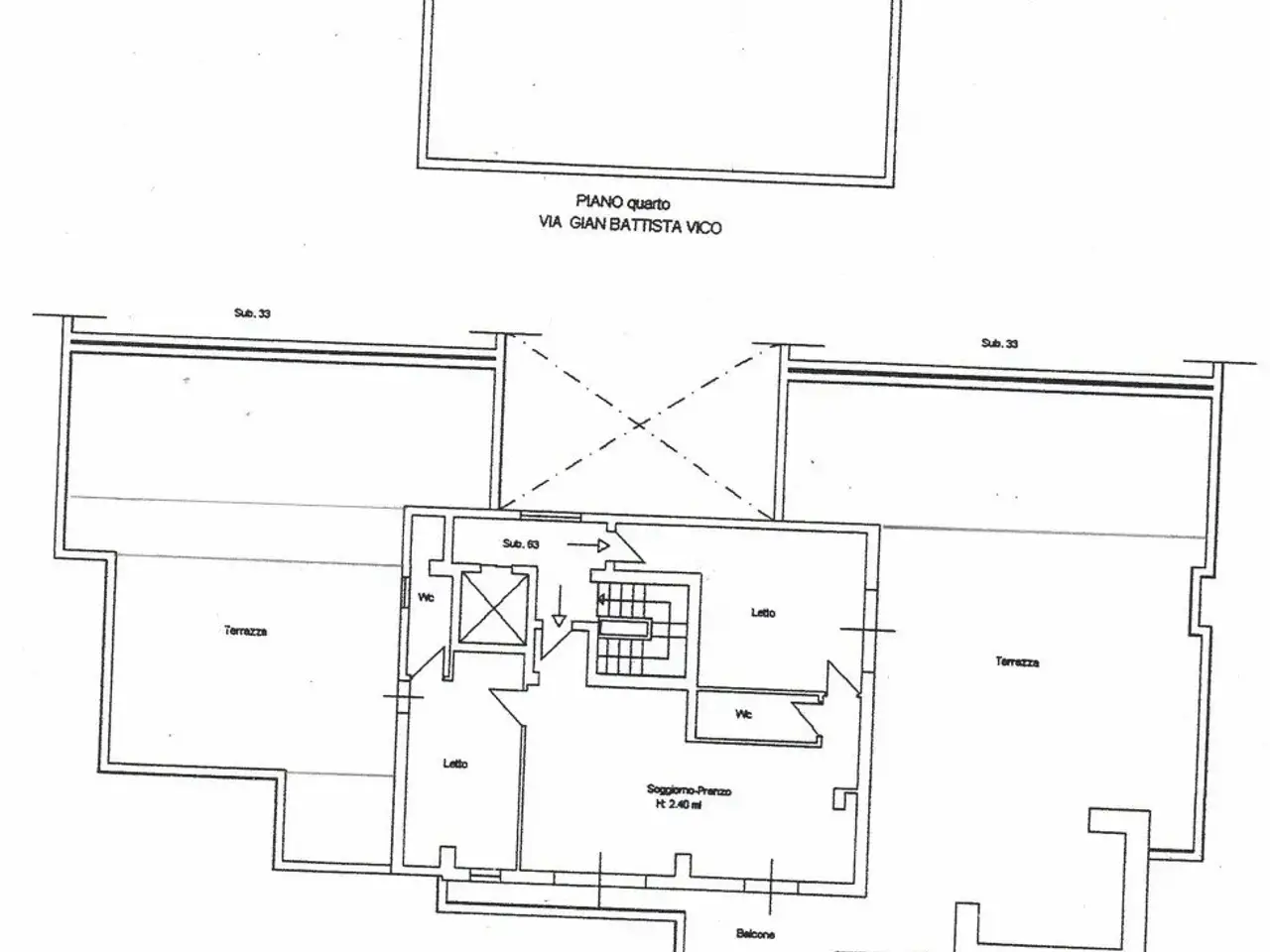 Attico in vendita, Via Giambattista Vico, Gallipoli - Planimetria 1