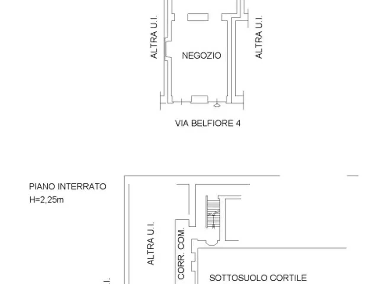 Negozio in Via Belfiore 4, Torino, {3} - Planimetria 1