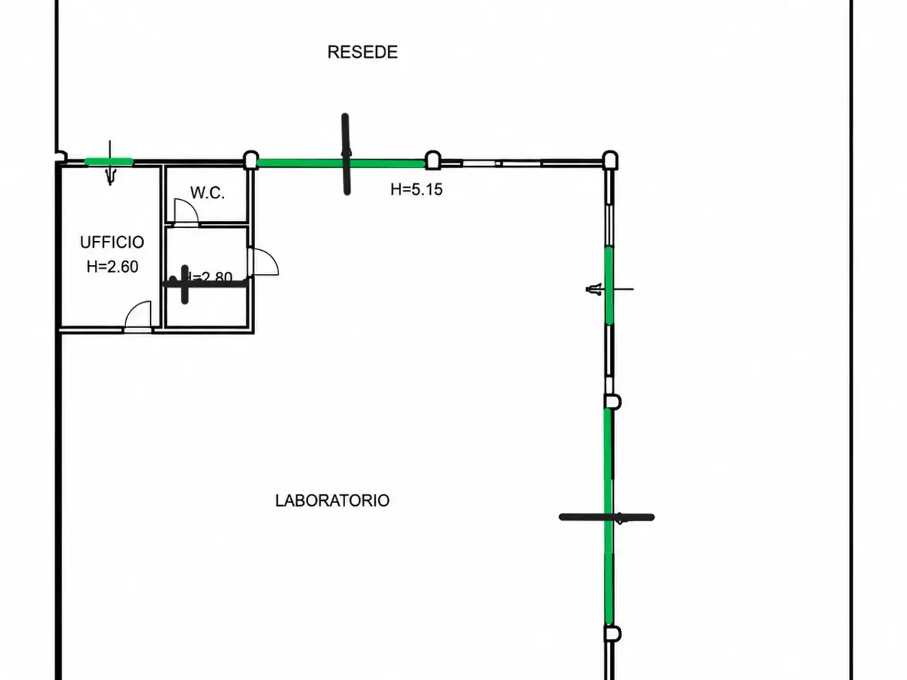 Capannone in , Terricciola, {3} - Planimetria 1