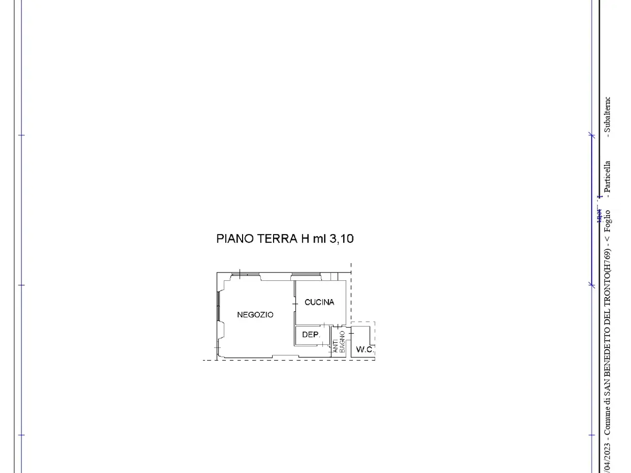 Palazzina commerciale in , San Benedetto Del Tronto, {3} - Planimetria 1