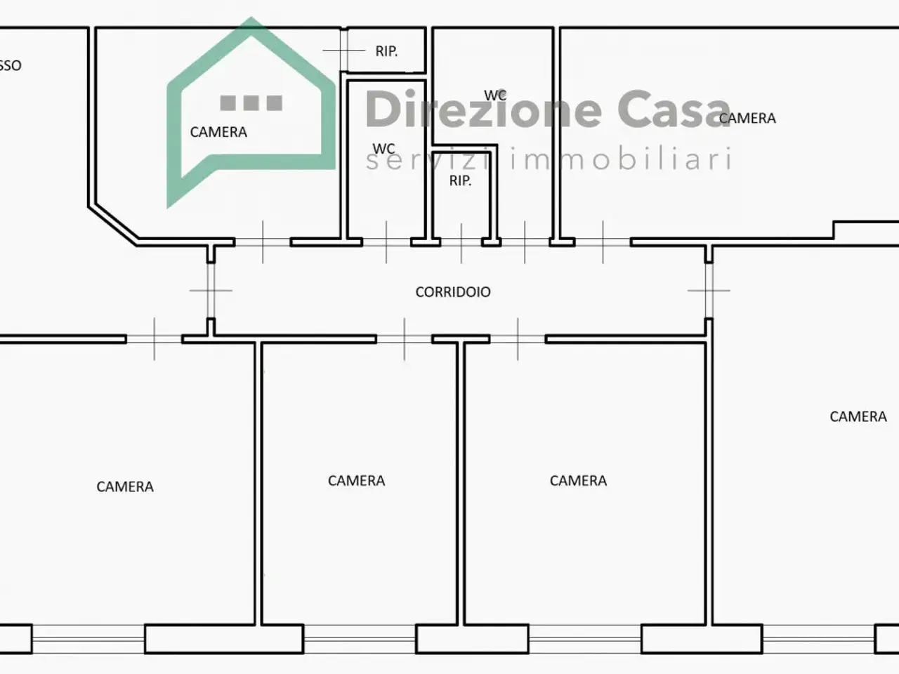 Ufficio in Centro Direzionale, Napoli, {3} - Planimetria 1