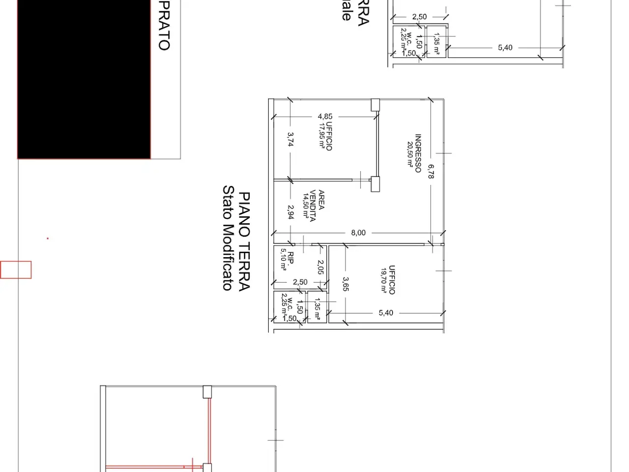 Negozio in Via Giuseppe Valentini, Prato, {3} - Planimetria 1