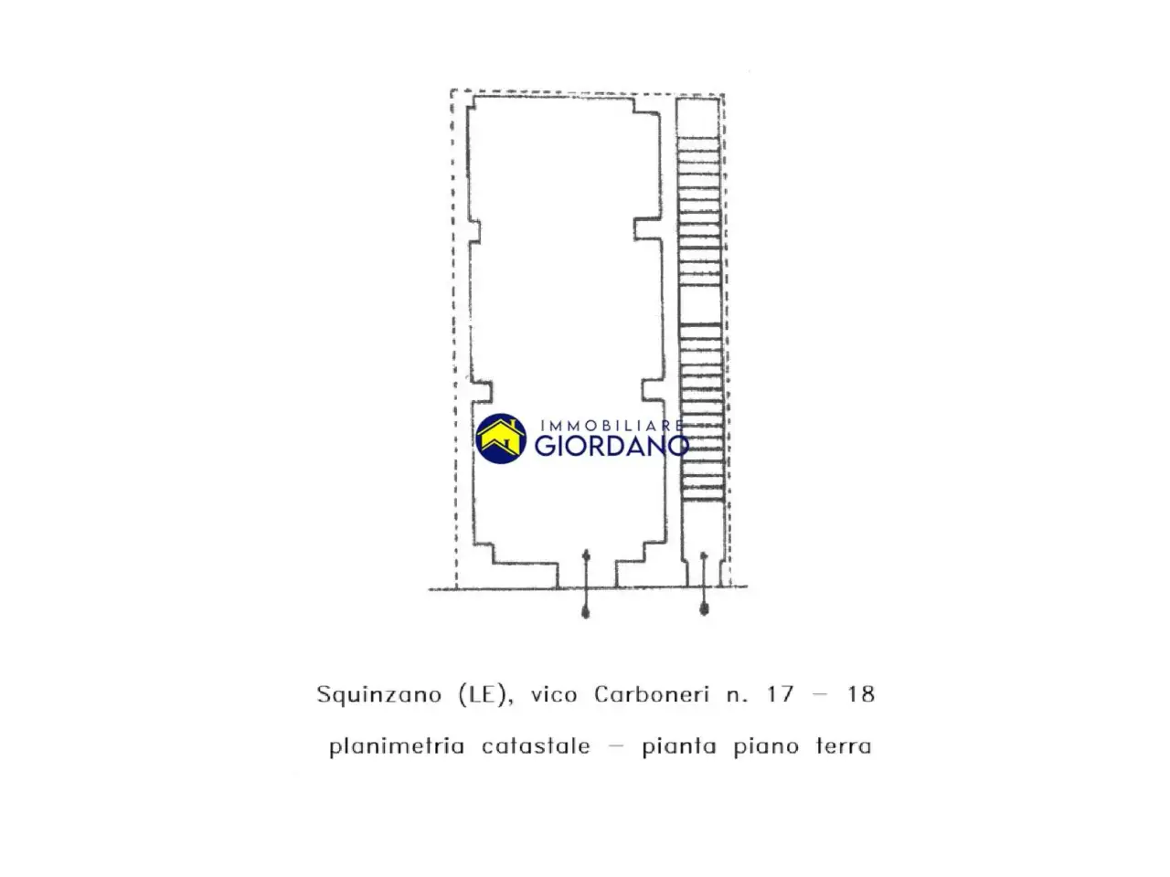Magazzino in Vico Carboneri 17-18, Squinzano, {3} - Planimetria 1