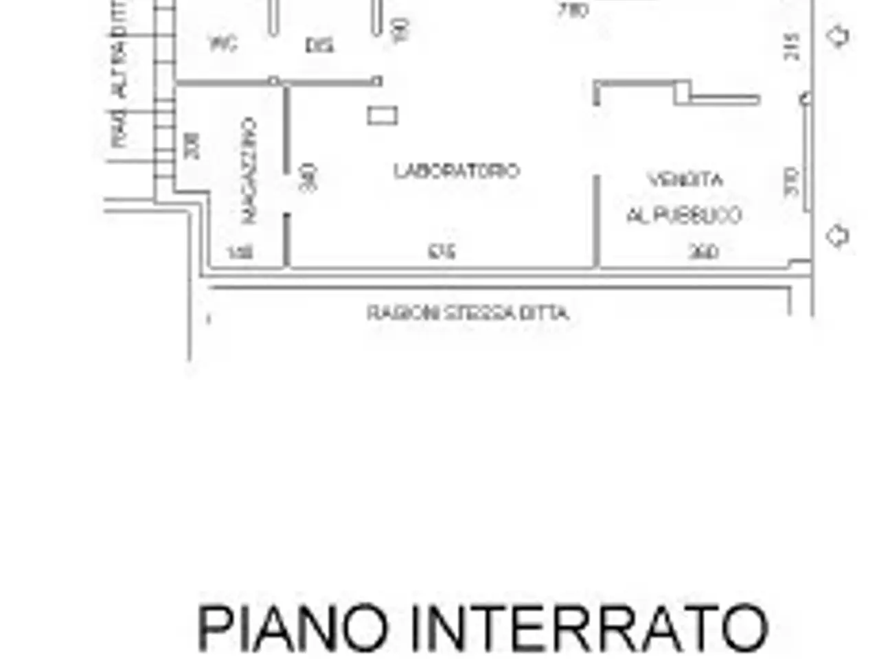 Negozio in Via Roma 1, Pontenure, {3} - Planimetria 1