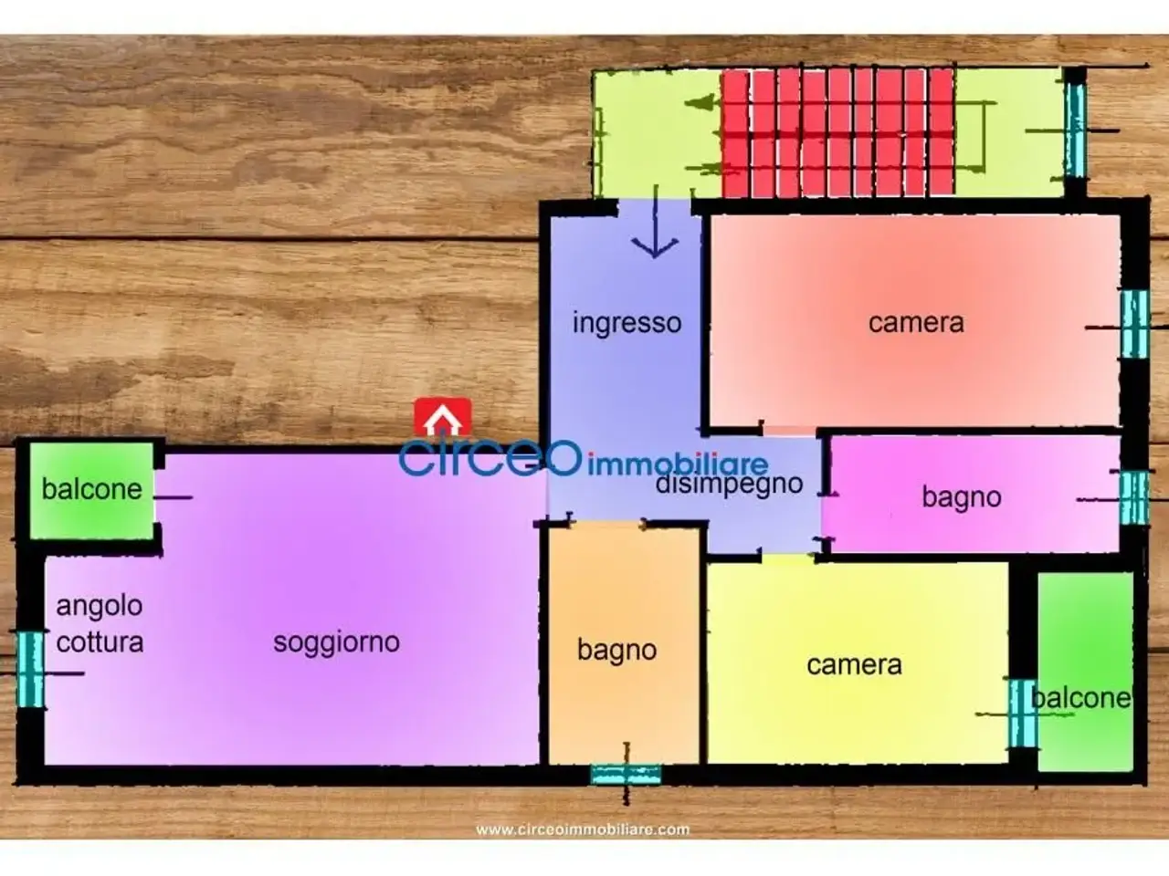 Trilocale in affitto, Via Tommaso Tittoni 43b, San Felice Circeo - Planimetria 1