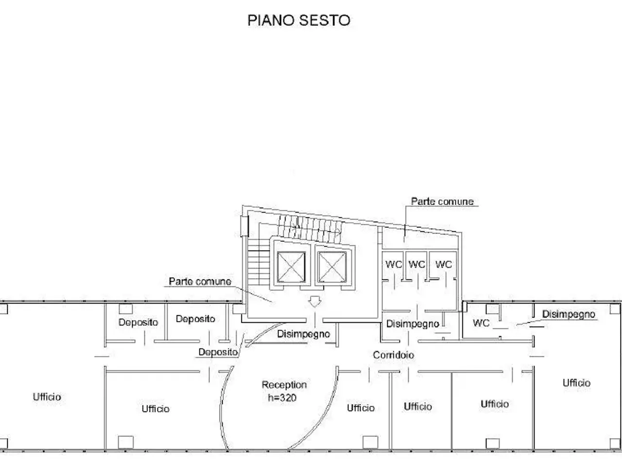 Ufficio in Via Raffaele Rubattino 94, Milano, {3} - Planimetria 1