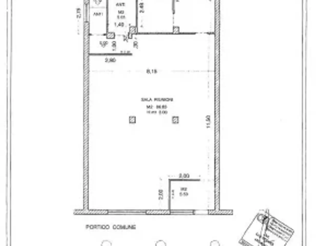 Ufficio in Via Nazario Sauro 7, Ghedi, {3} - Planimetria 1