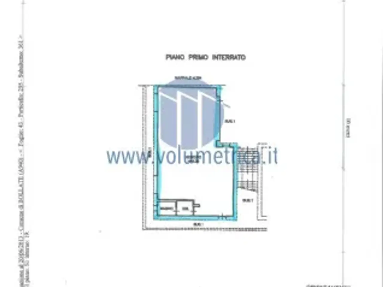 Negozio in Via Caduti Bollatesi Angolo Via Pascoli, Bollate, {3} - Planimetria 1