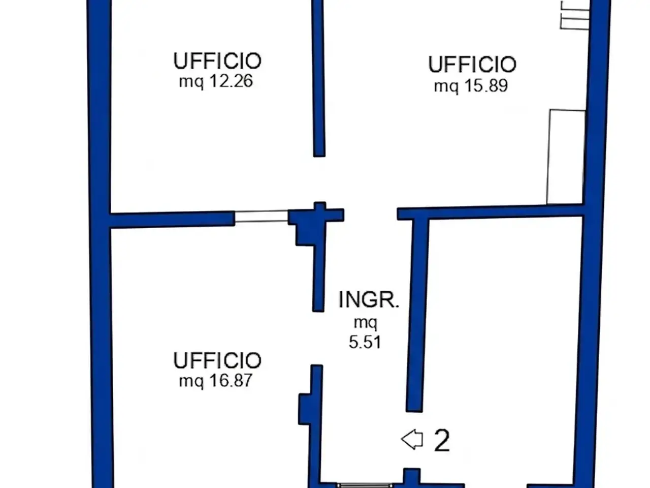 Ufficio in Via De Gombruti, Bologna, {3} - Planimetria 1