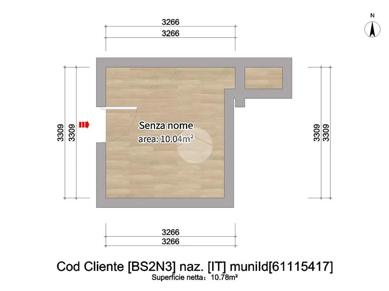 Negozio in Via Vittorio Bachelet 19, Roncadelle, {3} - Planimetria 1