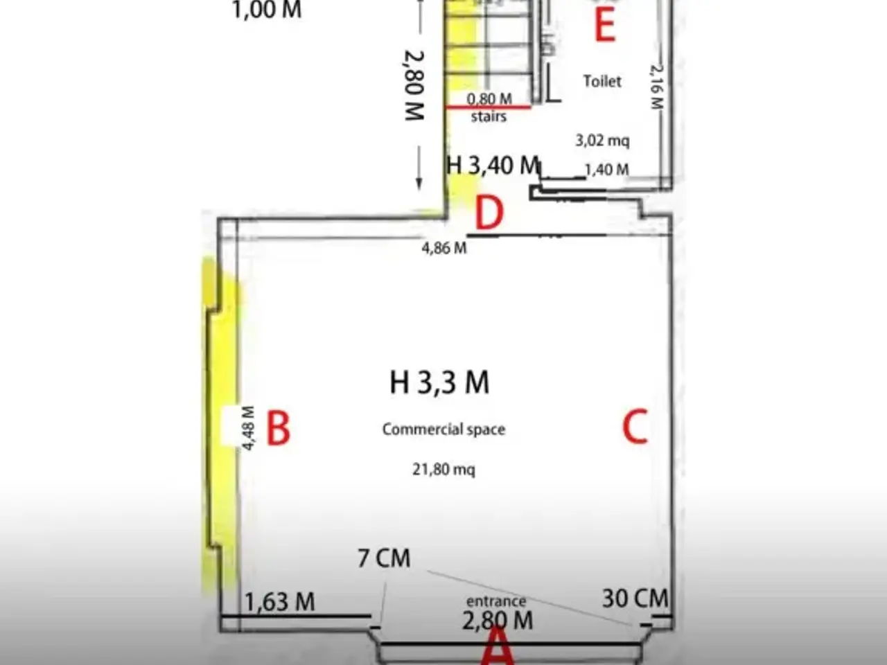 Bar in , Firenze, {3} - Planimetria 1