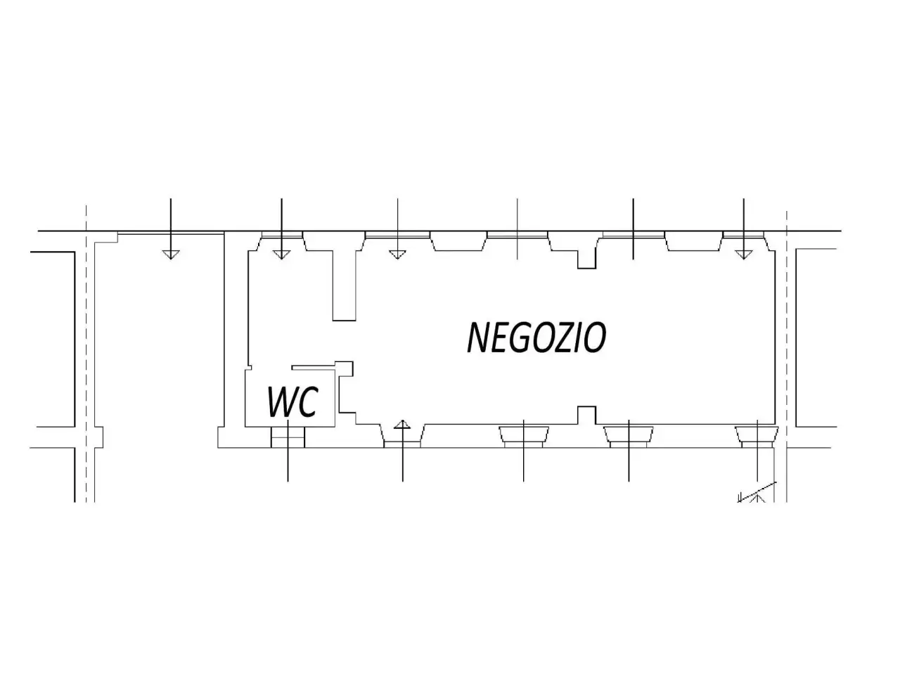 Esercizio commerciale in Via Gramsci 46, Oleggio, {3} - Planimetria 1