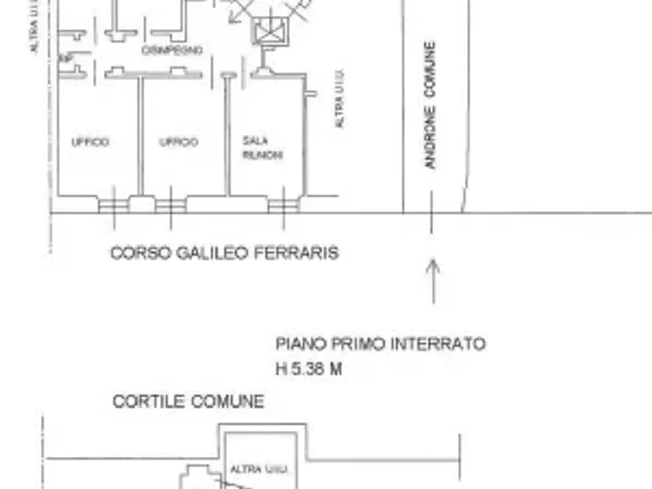 Ufficio in Corso Galileo Ferraris 88, Torino, {3} - Planimetria 1