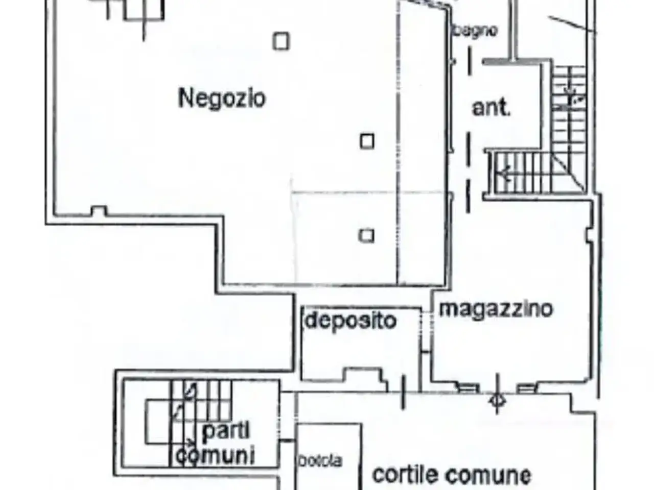 Negozio in Via F. Prinetti 4, Bernareggio, {3} - Planimetria 1