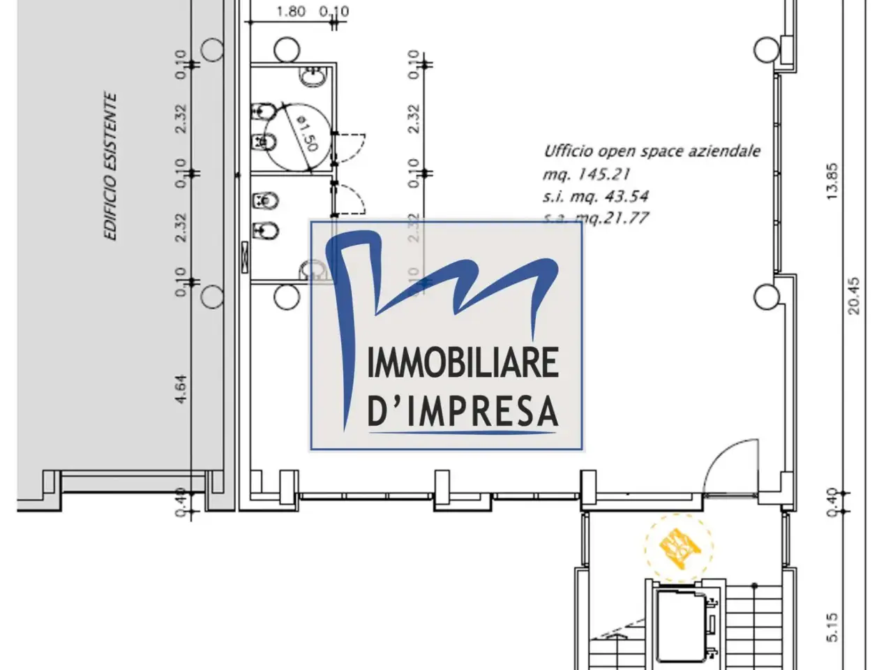 Ufficio in Strada Langhirano, Parma, {3} - Planimetria 1