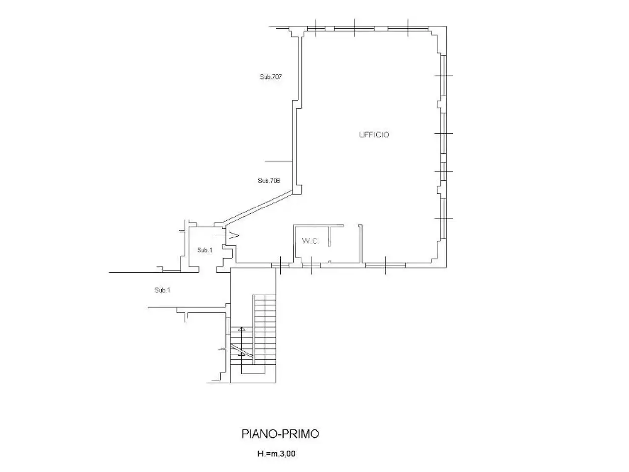 Ufficio in Via del Fabbricone, Gorlago, {3} - Planimetria 1