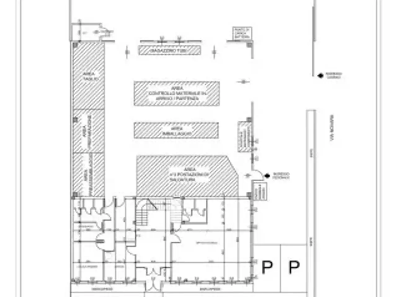 Capannone in Via Rovigo 2, Rivoli, {3} - Planimetria 1