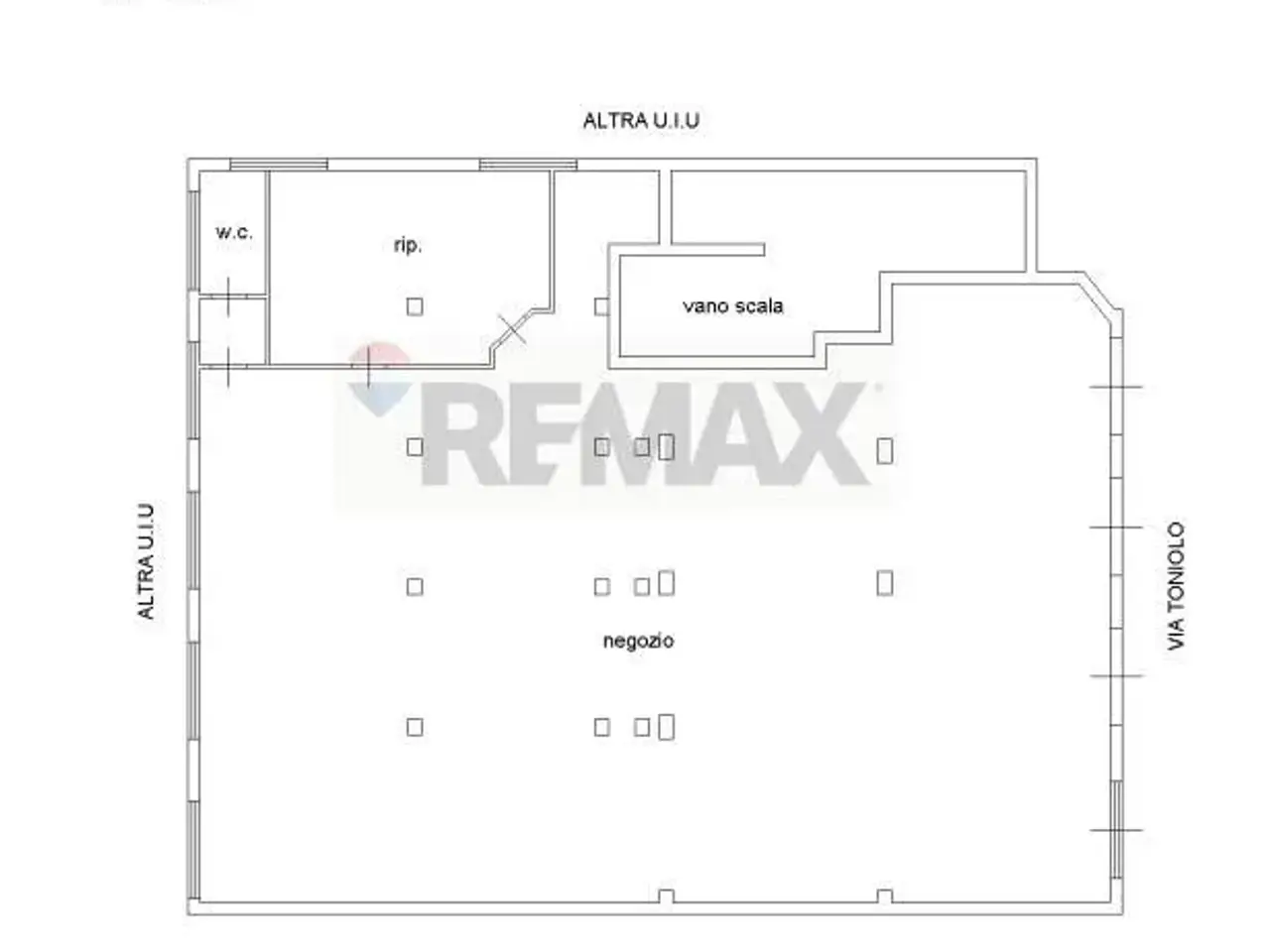 Negozio in Via Giuseppe Toniolo 22-24, Caltagirone, {3} - Planimetria 1