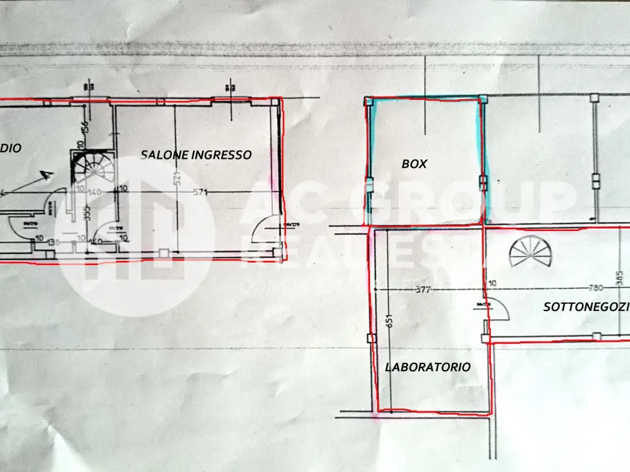 Negozio in Via Leonardo da Vinci, Saronno, {3} - Planimetria 1