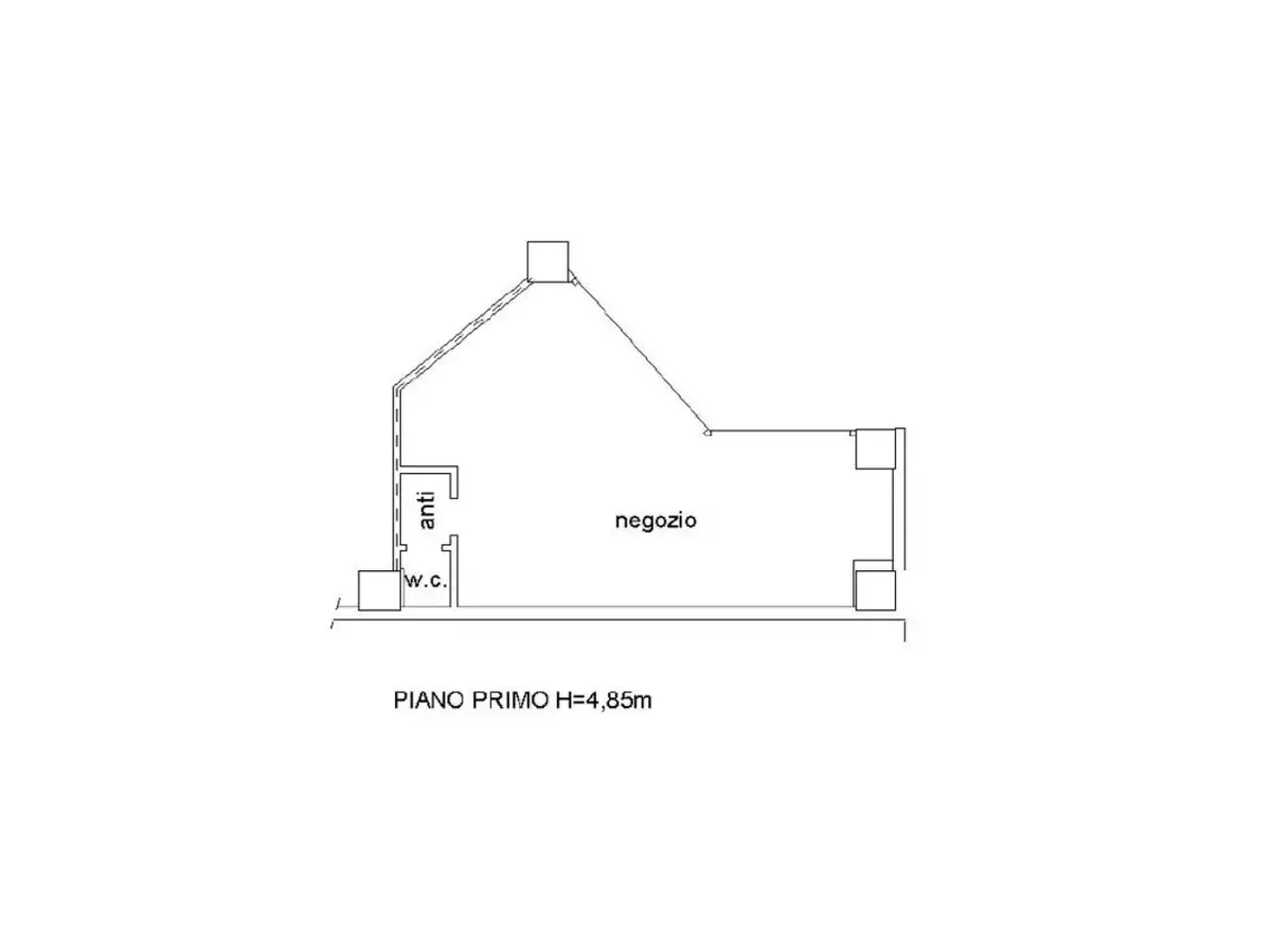 Negozio in Via Musile, N. 9, Pordenone, {3} - Planimetria 1