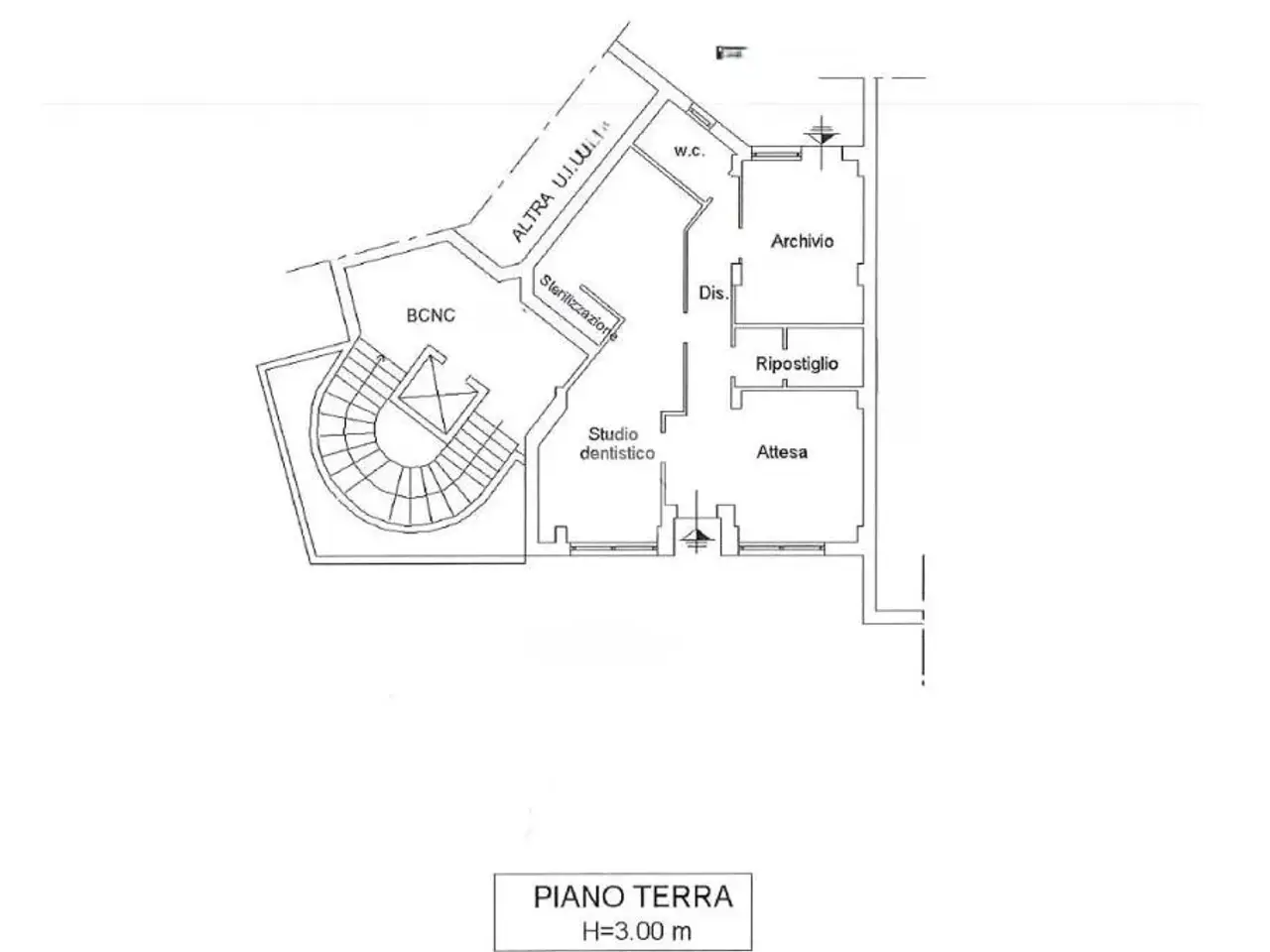 Ufficio in V. Santina Campana 12, Pescara, {3} - Planimetria 1