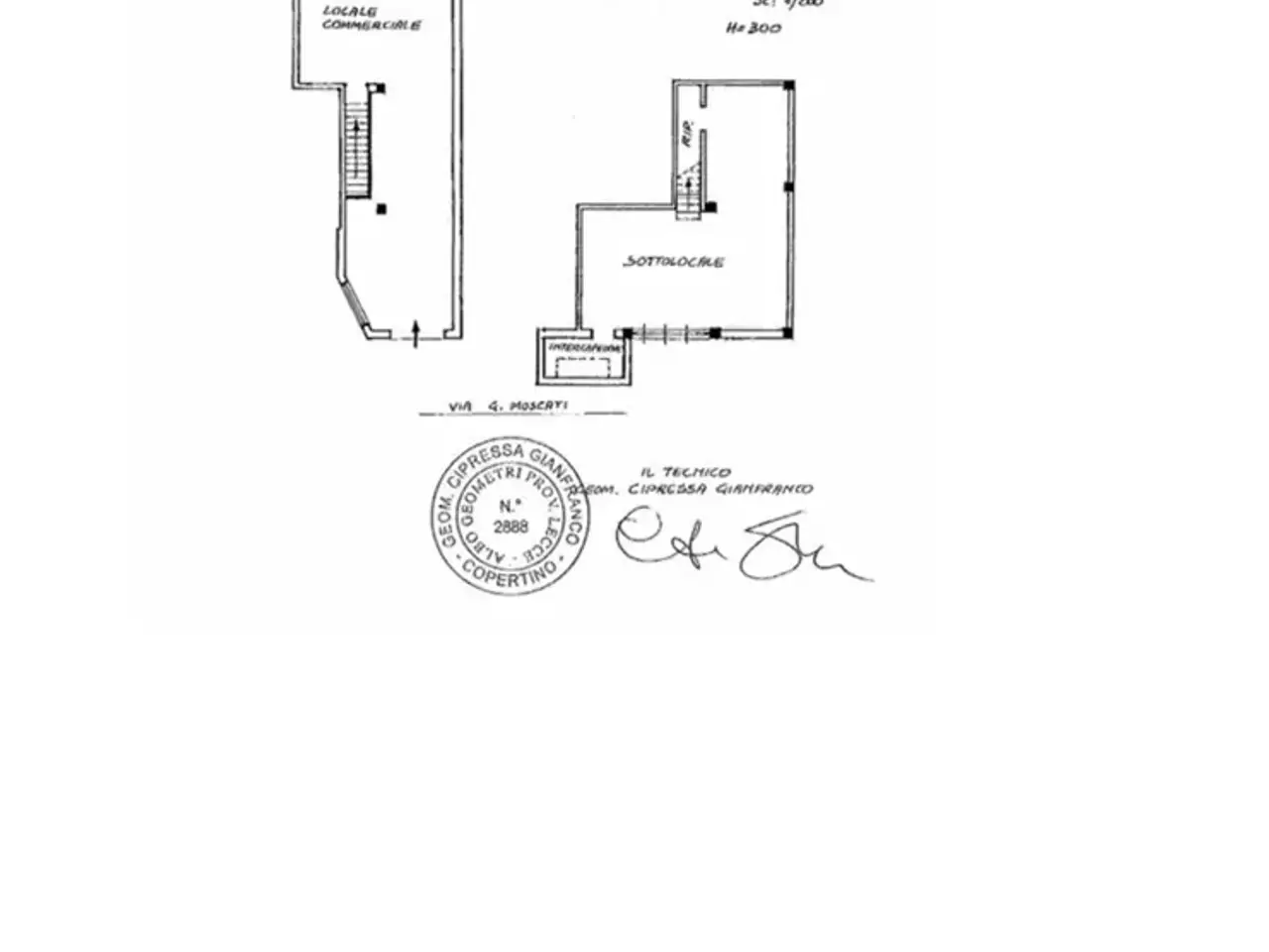 Negozio in Via Moscati, Copertino, {3} - Planimetria 1