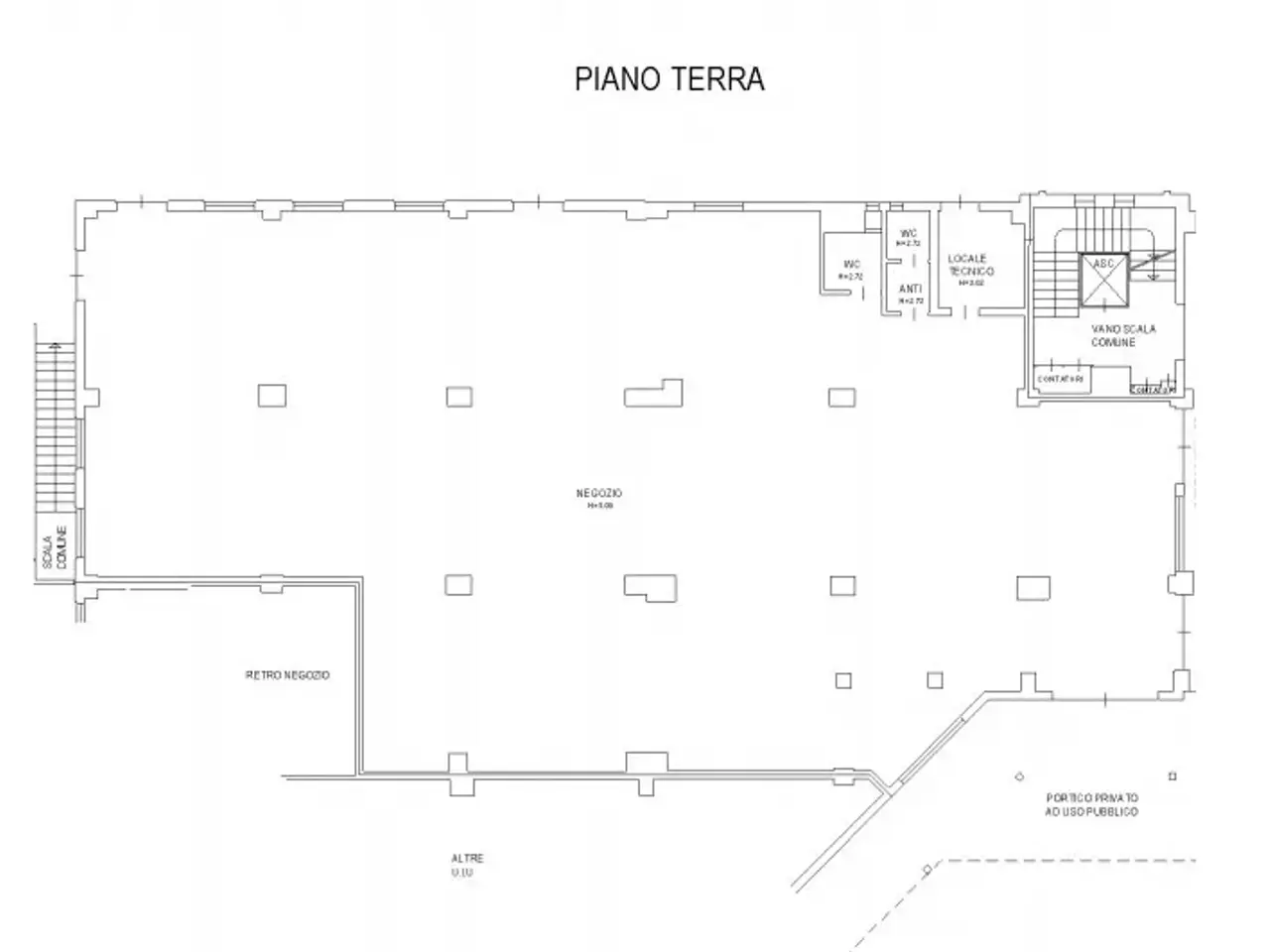 Negozio in Via Camillo Benso di Cavour 20, Cavezzo, {3} - Planimetria 1