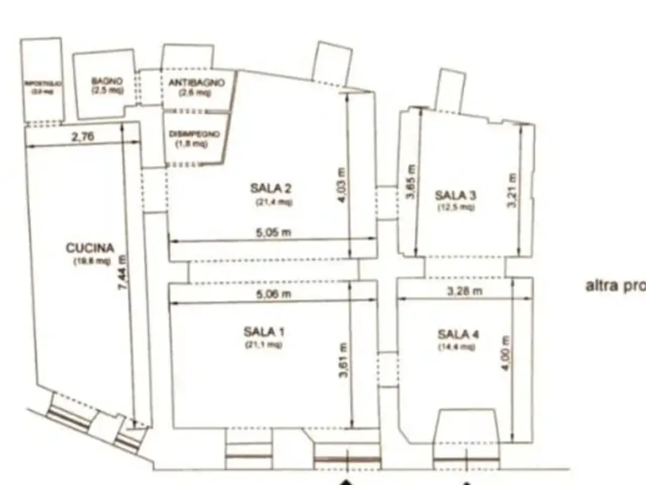 Ristorante in Largo Magnanapoli, Roma, {3} - Planimetria 1