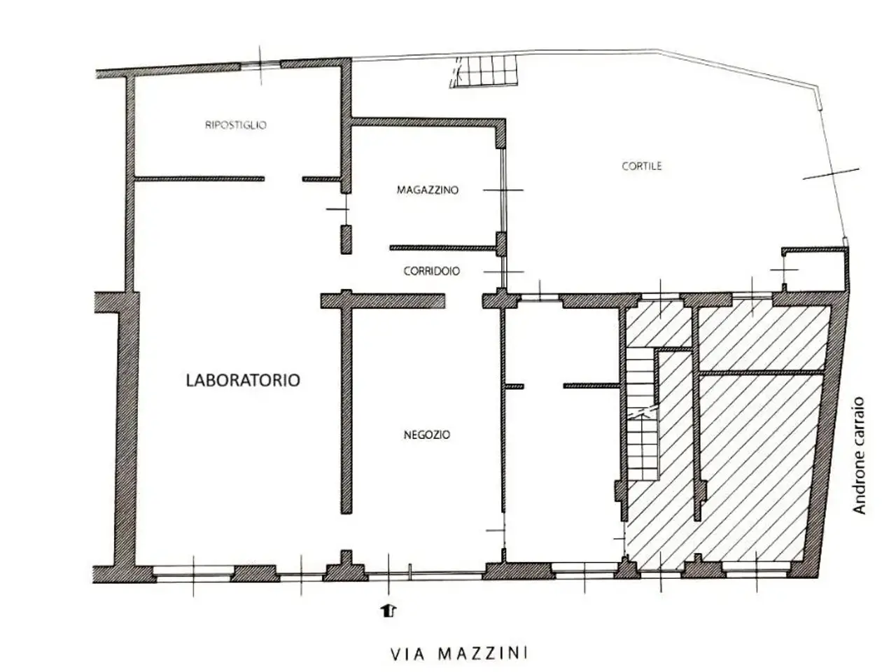 Negozio in Via G. Mazzini 50, Torrazza Piemonte, {3} - Planimetria 1