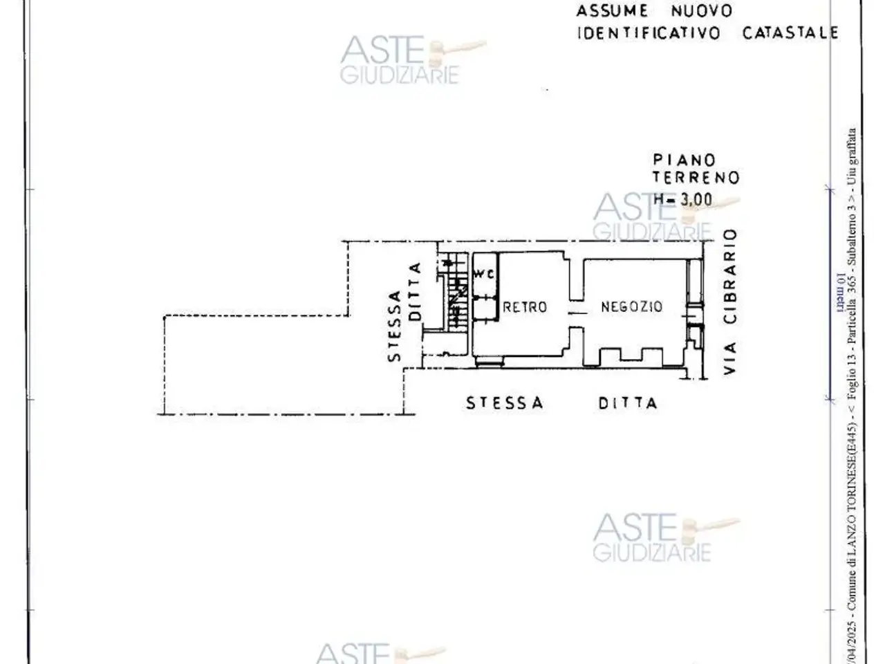 Negozio in Via Cibrario, 13, 10074 Lanzo Torinese To, Italia 13, Lanzo Torinese, {3} - Planimetria 1