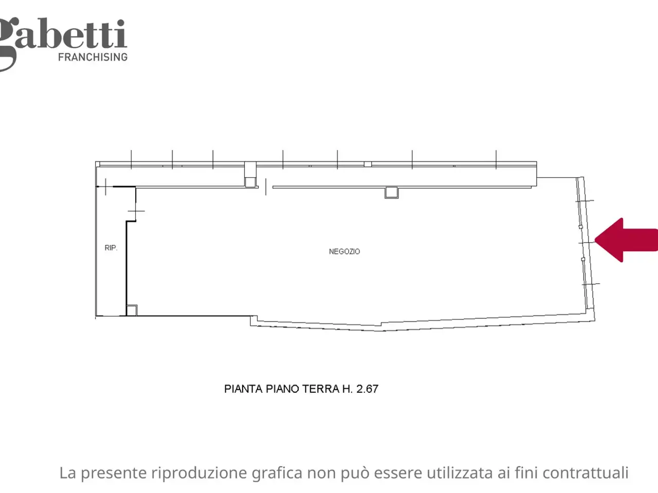 Negozio in Piazza del Popolo 14, San Vito Al Tagliamento, {3} - Planimetria 1