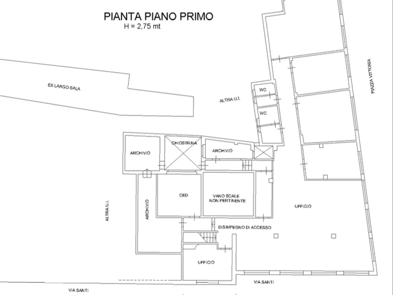 Ufficio in Via Santi 2, Brindisi, {3} - Planimetria 1