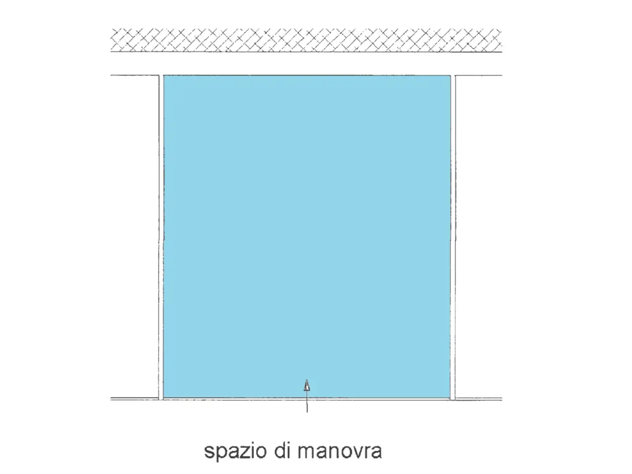 Parcheggio chiuso in Largo S. Eufrasia Pelletier 8, Roma, {3} - Planimetria 1
