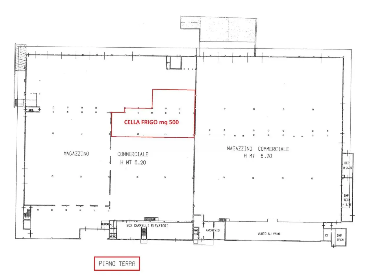 Capannone in Via Guido Dorso 14, Reggio Emilia, {3} - Planimetria 1