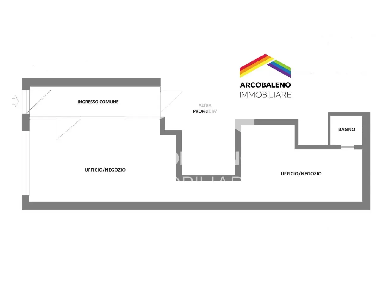 Negozio in Via Ss. Trinità 18, Trento, {3} - Planimetria 1