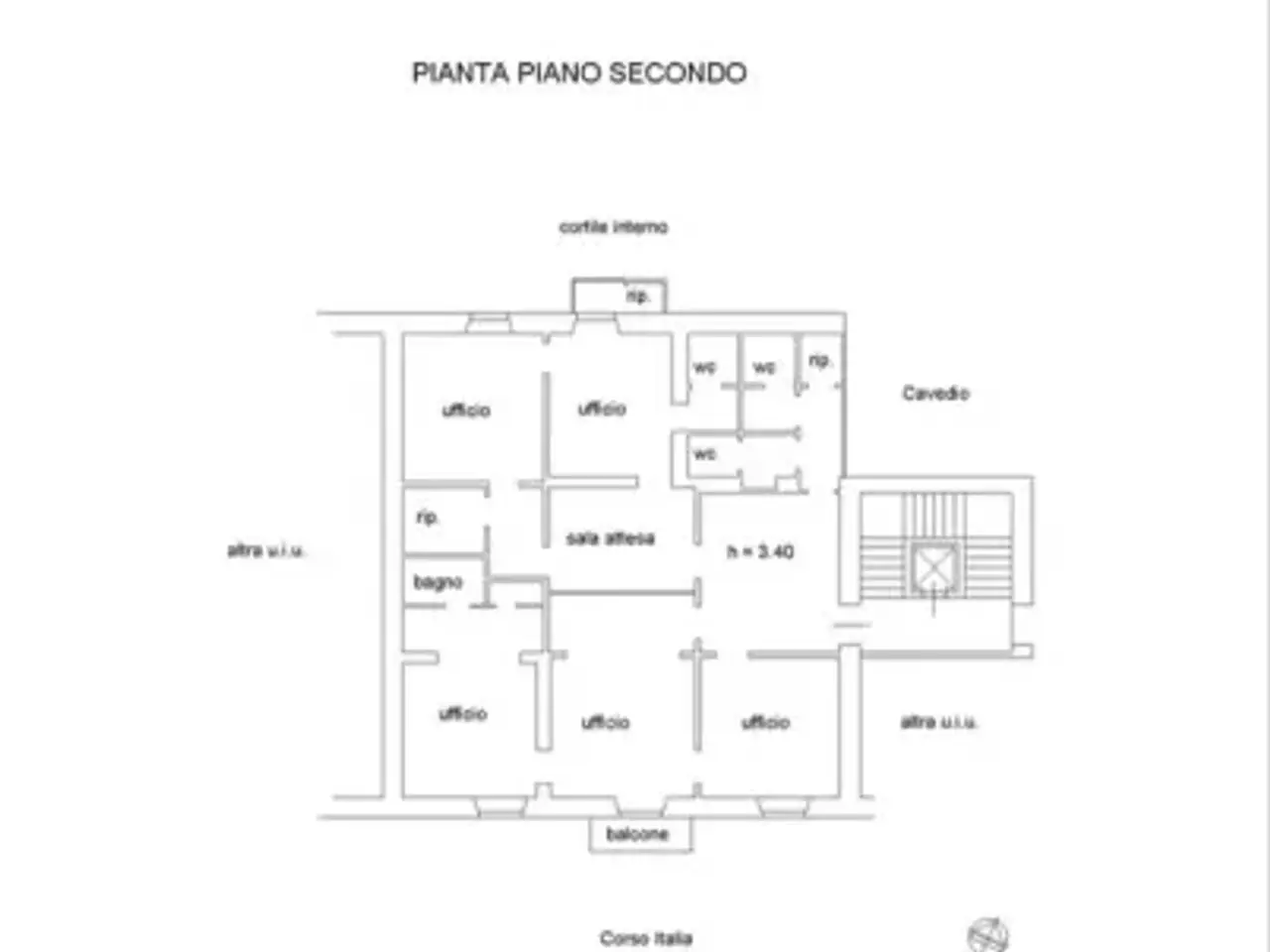 Ufficio in Corso Italia 17, Savona, {3} - Planimetria 1