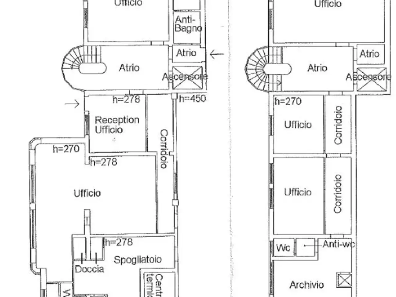 Ufficio in Via Gramsci 1, Porto Mantovano, {3} - Planimetria 1