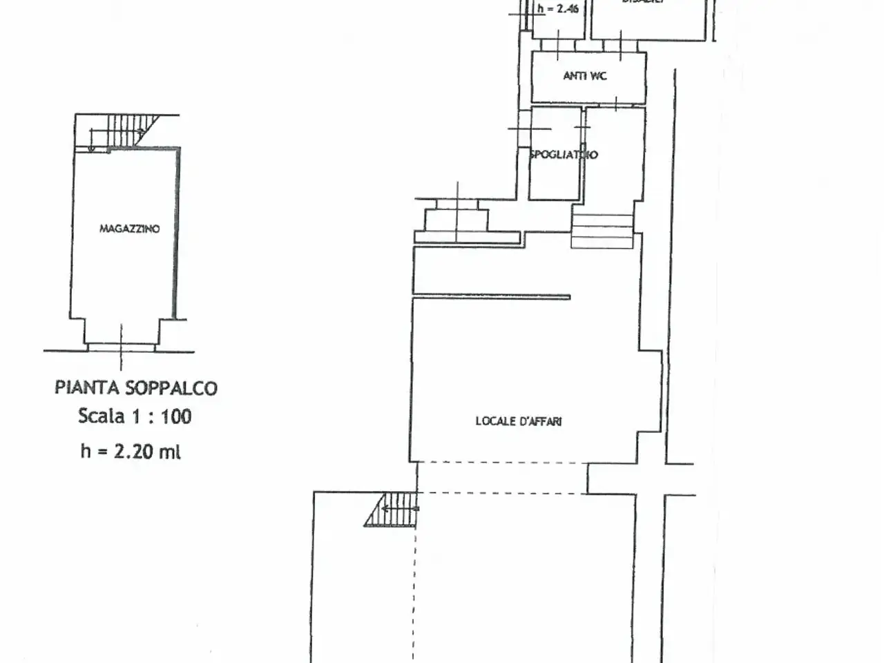 Negozio in Riva Grumula 6/F, Trieste, {3} - Planimetria 1