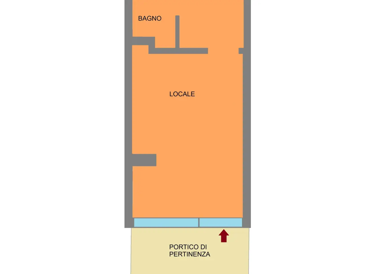 Negozio in Via Francia  40, Sanremo, {3} - Planimetria 1