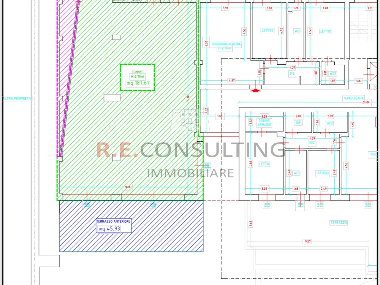 Centro commerciale in Via Giuseppe Toniolo 4p, Martina Franca, {3} - Planimetria 1