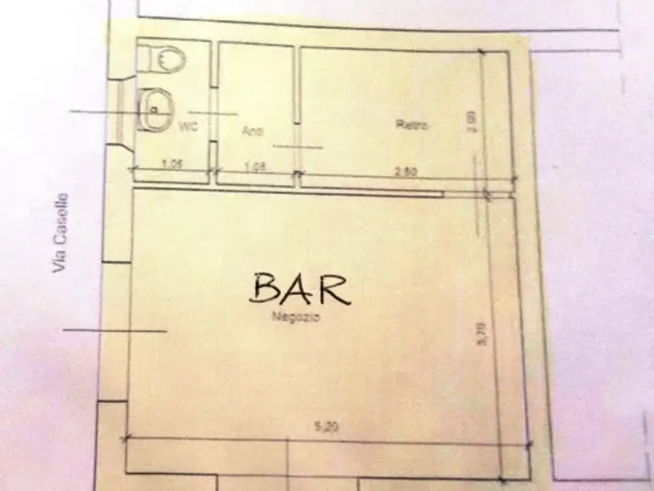 Bar in Via Francesco Selmi 91, Modena, {3} - Planimetria 1