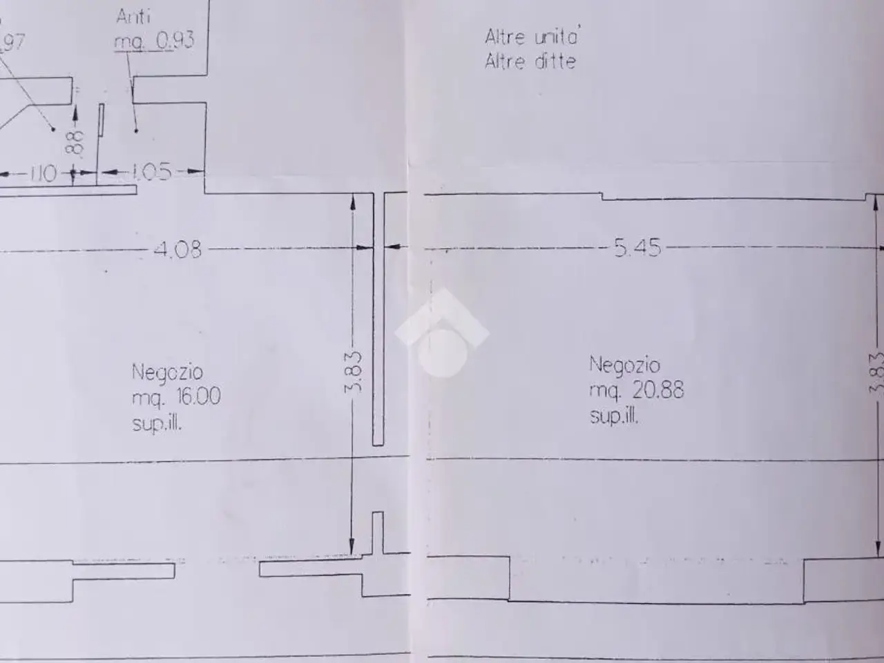 Negozio in Via Monte Sabotino, Venezia, {3} - Planimetria 1