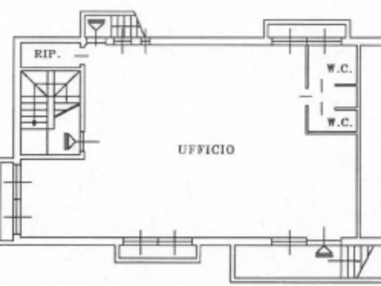 Ufficio in Via Maffeo Bagarotti 5, Milano, {3} - Planimetria 1