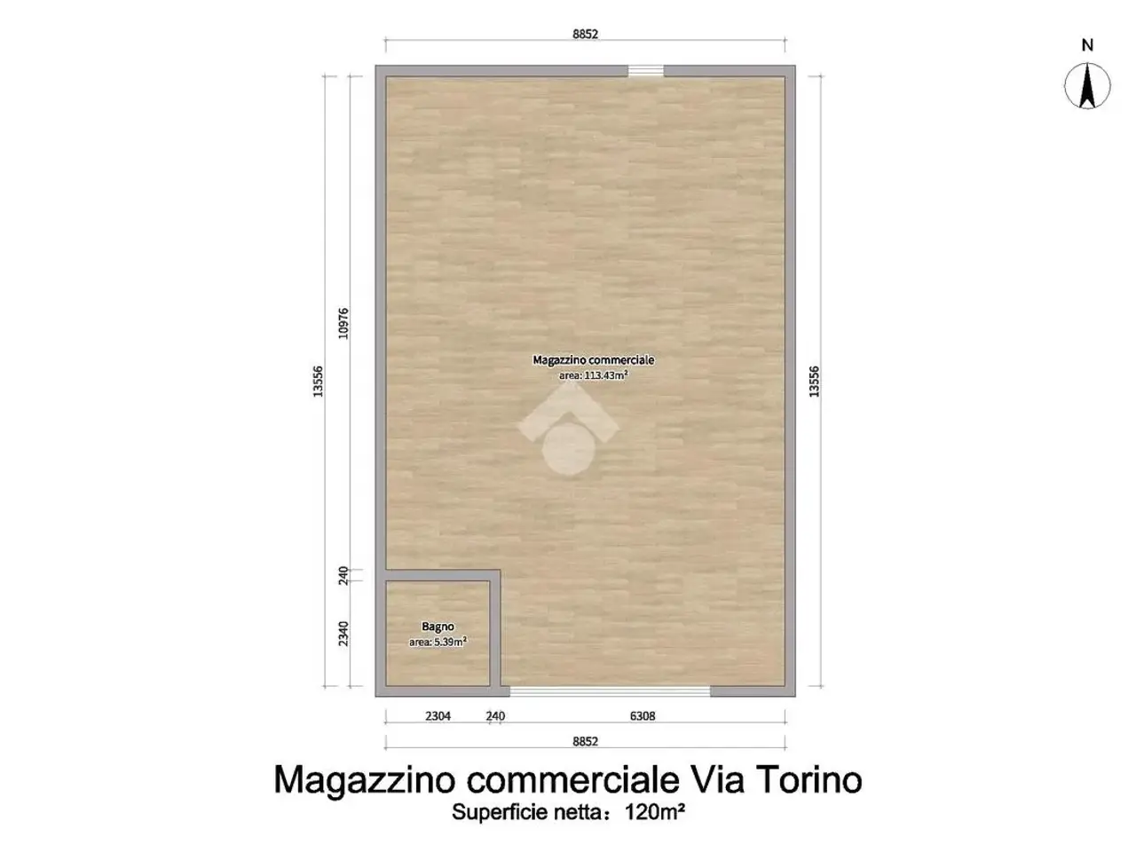 Magazzino in Via Torino 5, Corigliano-Rossano, {3} - Planimetria 1