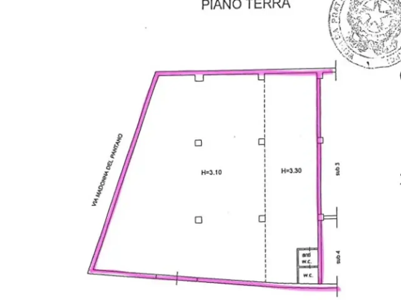 Negozio in Via Ripuaria 241, Giugliano In Campania, {3} - Planimetria 1