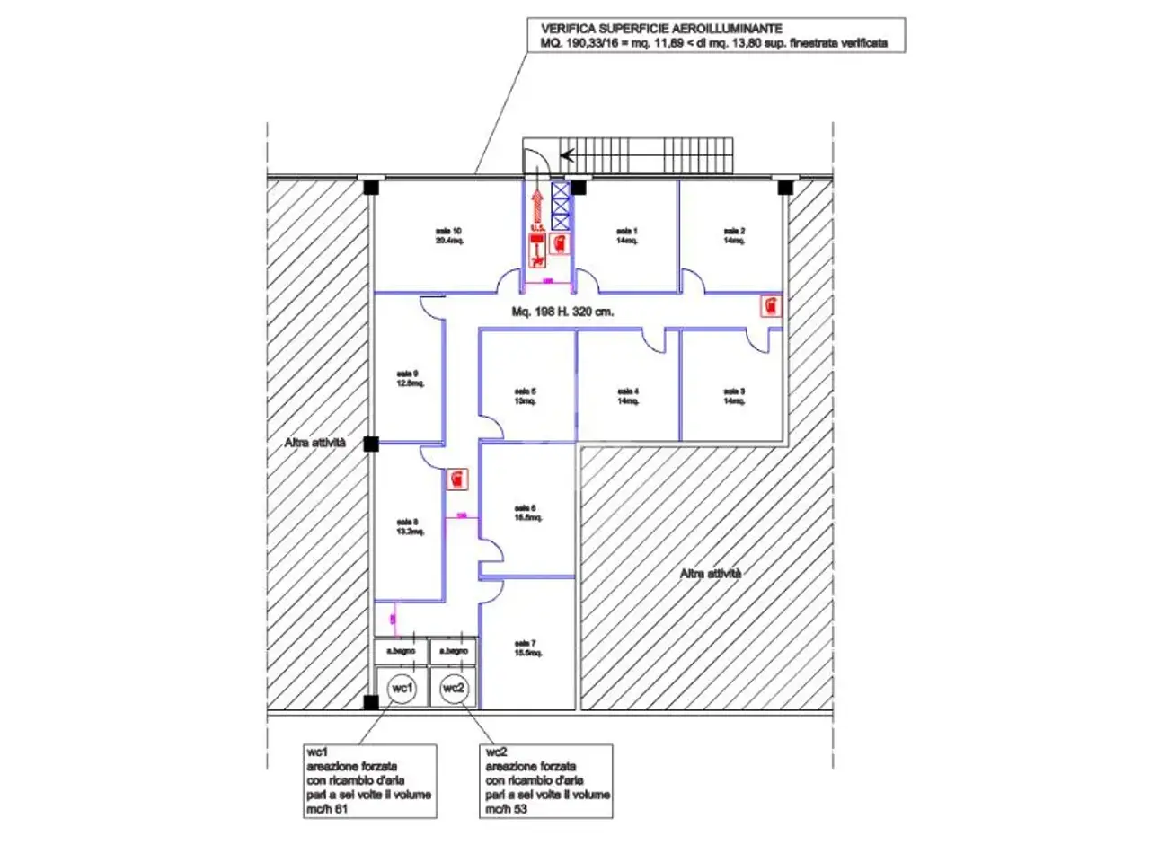 Negozio in Via Orosei 5, Cascina, {3} - Planimetria 1