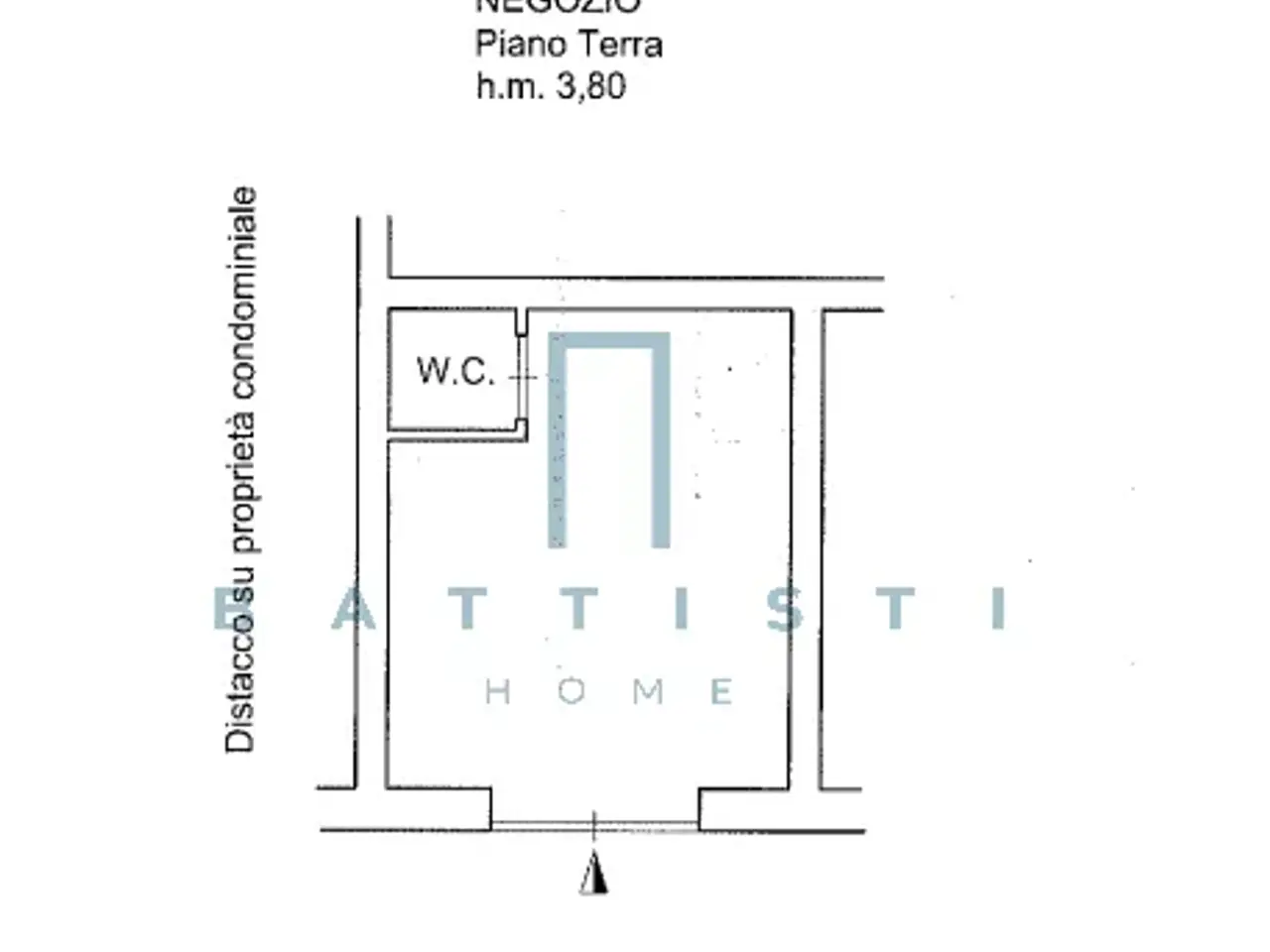Negozio in Piazza Cavour, Roma, {3} - Planimetria 1